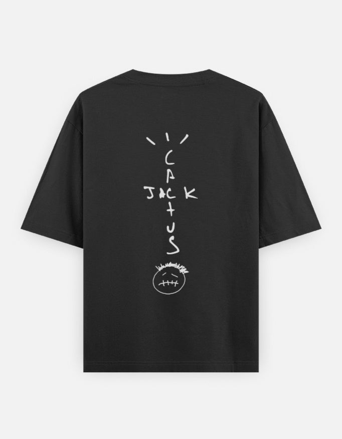 Travis Scott Cactus Jack Black Oversized T-Shirt