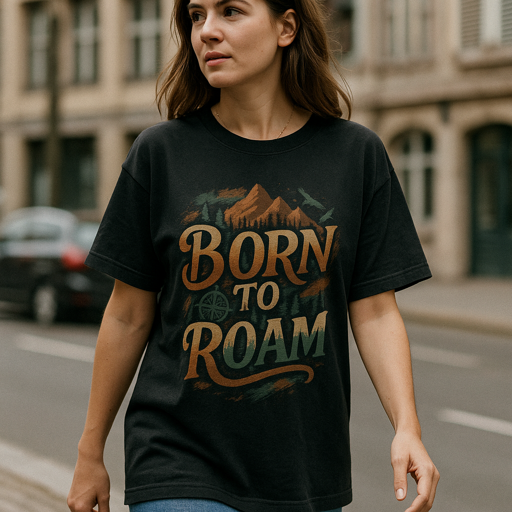 Born To Roam. Unisex Oversized Classic T-Shirt