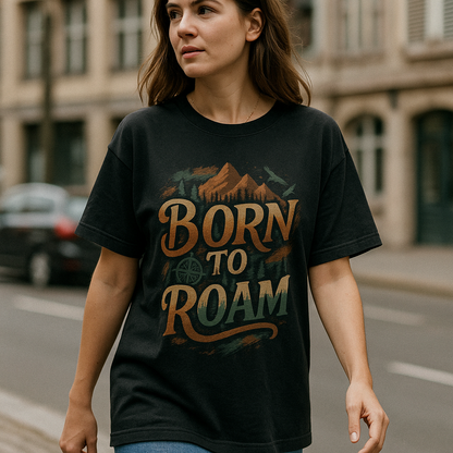 Born To Roam. Unisex Oversized Classic T-Shirt