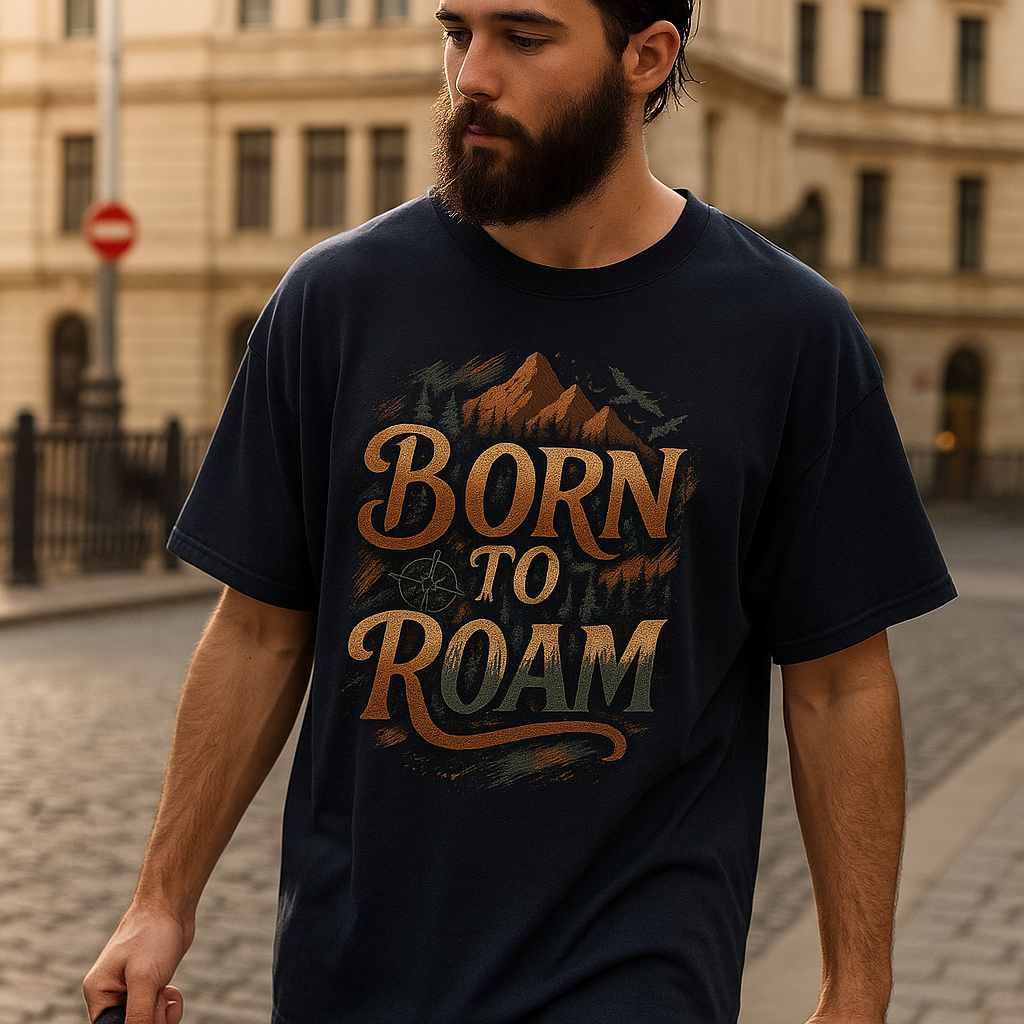 Born To Roam. Unisex Oversized Classic T-Shirt