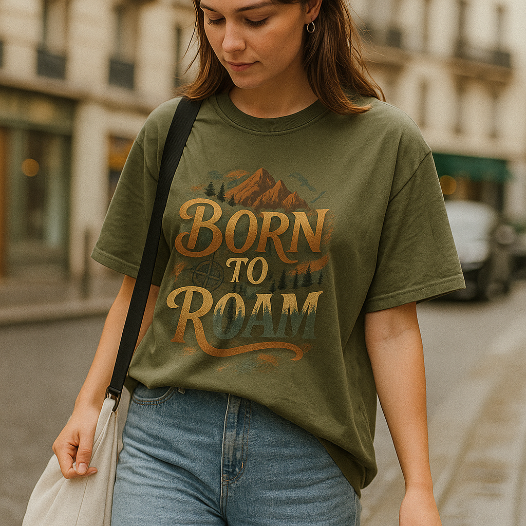 Born To Roam. Unisex Oversized Classic T-Shirt